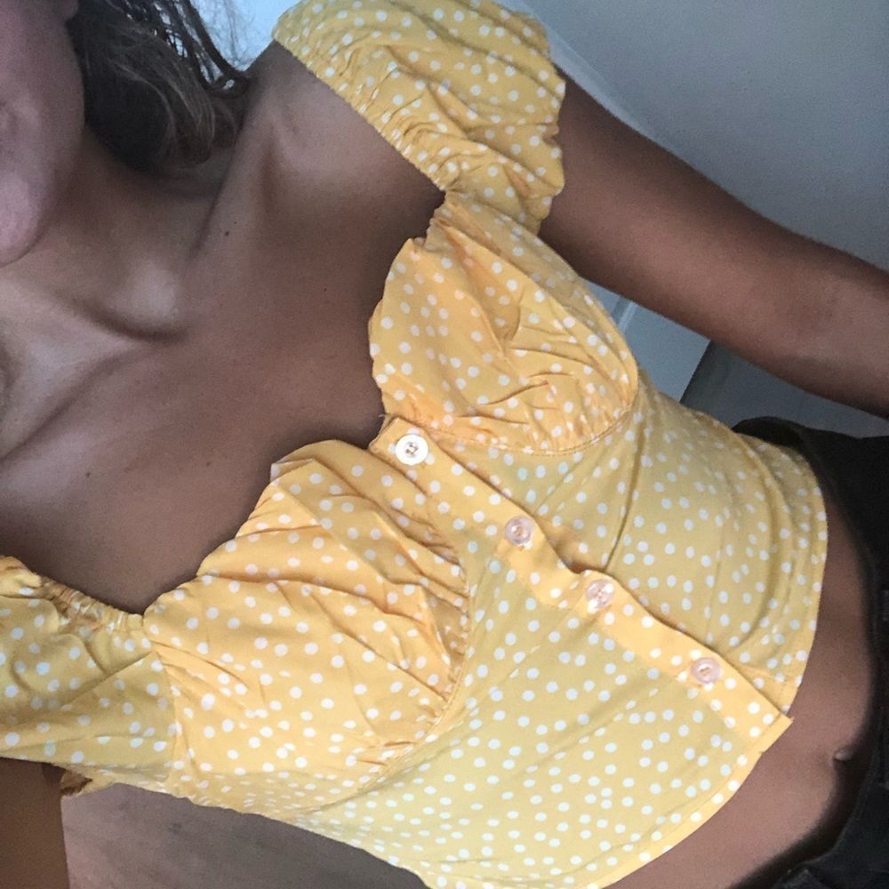 polka dot crop top - Picture 5 of 5